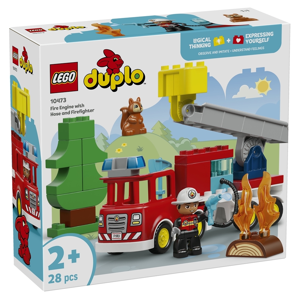 LEGO® DUPLO Town | Fire Engine with Hose and Firefighter