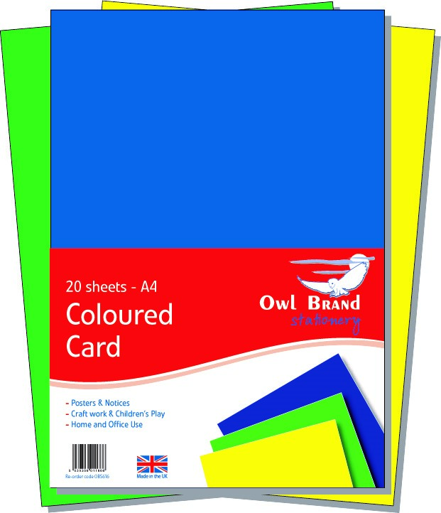 A4 Coloured Card