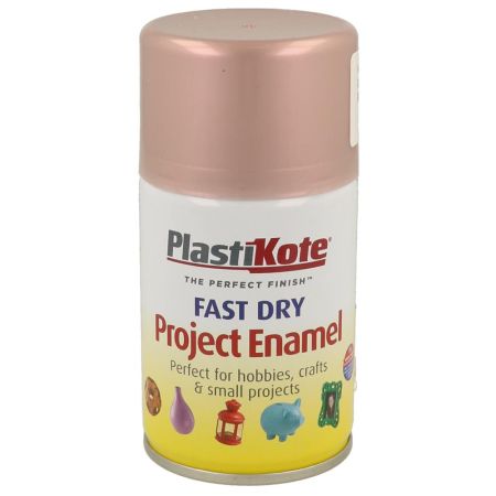 Plastikote Fast Dry Enamel Rose Gold Spray Paint 100ml