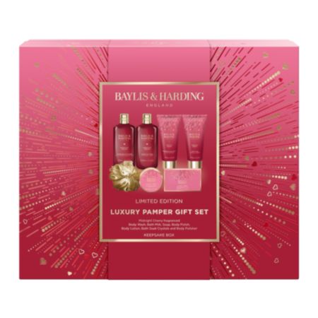 Baylis & Harding Midnight Cherry Luxury Pamper Gift Set