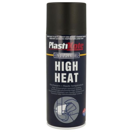 Plastikote Black High Heat Spray Paint 400ml