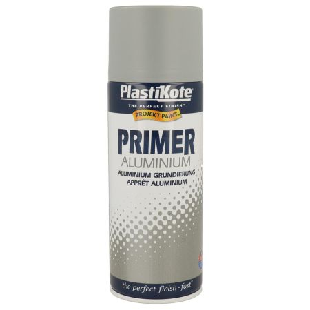 Plastikote Primer Aluminium Spray Paint 400ml