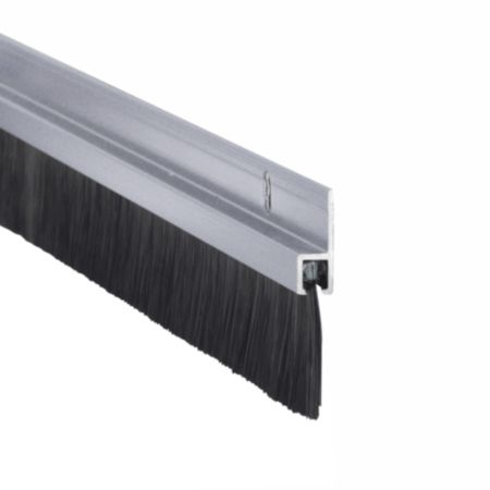 Stormguard™ Metal Door Brush Seal (2134mm) - Aluminium