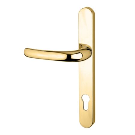 Yale Essentials Long Backplate Door Handle - Gold