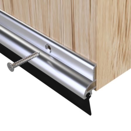 Stormguard™ Metal Door Rubber Seal (838mm) - Aluminium