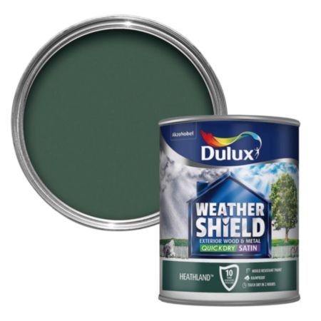 Dulux Weathershield Quick Dry Satin Paint Heathland 750ml