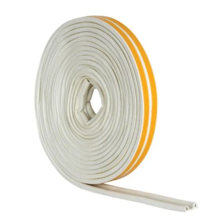 Stormguard™ Self-Adhesive Rubber Seal (10m) | 'P' Profile - White