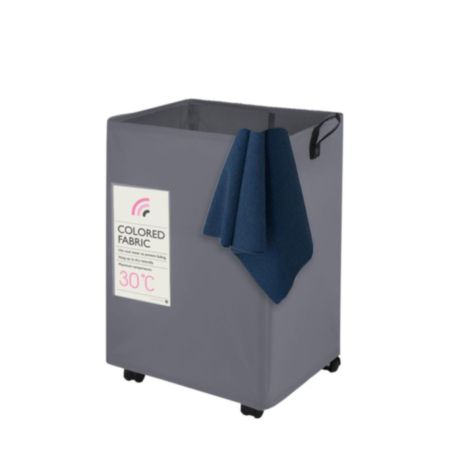 Lightweight Laundry Basket - Grey (60L)