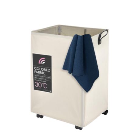 Lightweight Laundry Basket - Ivory (60L)