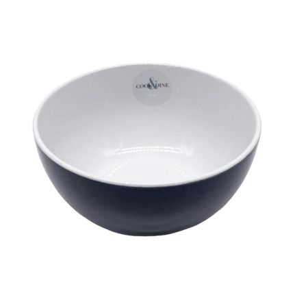 Cook & Dine Stoneware Bowl - Gloss Grey & White