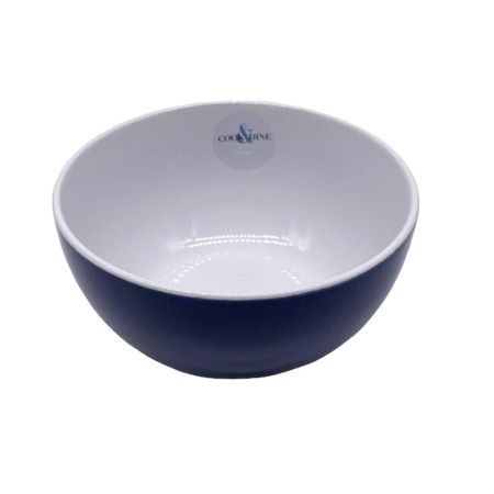 Cook & Dine Stoneware Bowl - Gloss Navy & White