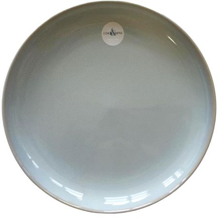 Cook & Dine Stoneware Dinner Plate - Pale Blue Reactive