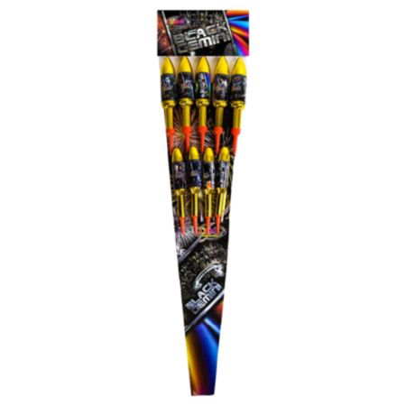 Cosmic Black Gemini Fireworks - 9 Piece