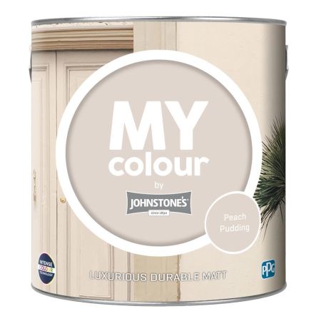 Johnstone's My Colour Durable Matt Paint Peach Pudding 2.5L
