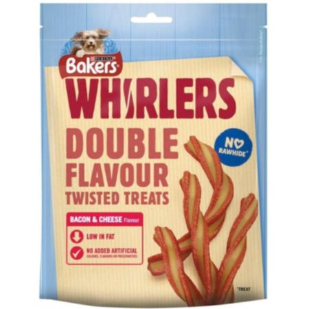 PURINA® BAKERS®  Dog Treat Whirlers - Bacon and Cheese (130g)
