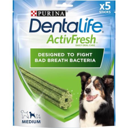 PURINA® DENTALIFE® ActivFresh Adult Dental Chews- Medium Dog (5 Sticks)