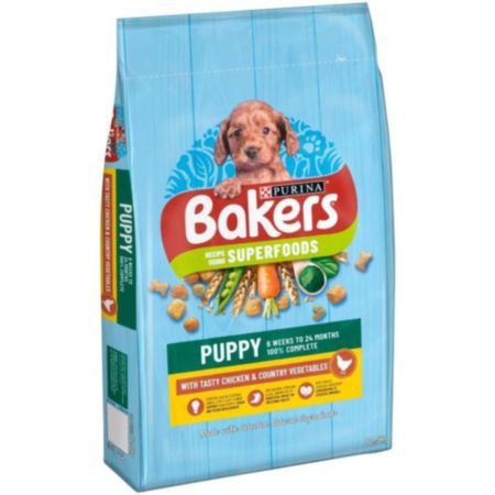 PURINA® BAKERS® Puppy Dry Dog Food - Chicken with Vegetables (12.5kg)