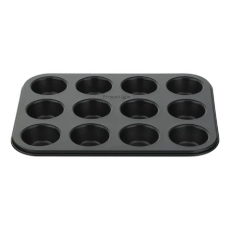 Prestige Inspire Muffin Tin 12 Cup - Black