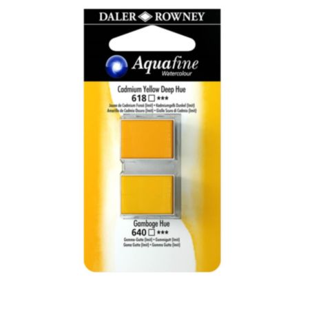 Daler-Rowney Aquafine Half Pan Yellow Deep/Ganboge