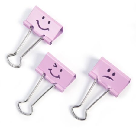 Rapesco 19mm Fun Foldback Clips - Candy Pink (Pack of 20)