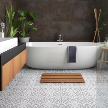 Devonstone Tiles (33 x 33cm) | Silver