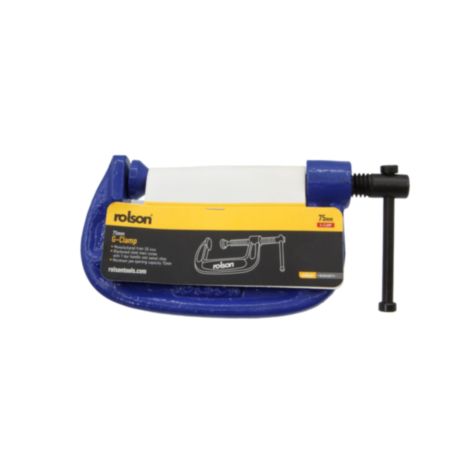 Rolson 75mm Fine Thread G Clamp
