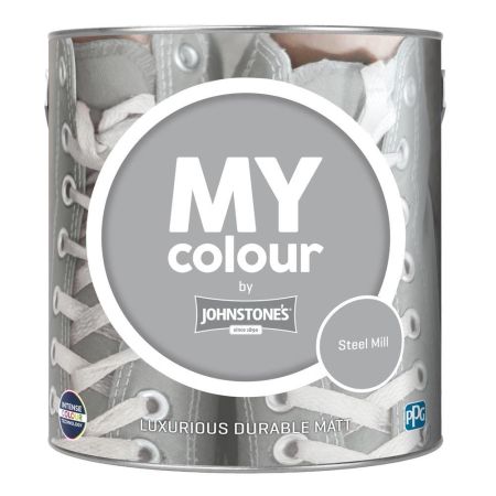 Johnstone's My Colour Durable Matt Paint Steel Mill 2.5L