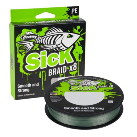 Berkley 165m Sick Braid - Moss Green