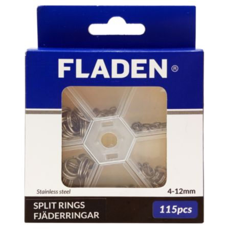 Fladen Split Rings in Dispenser (Assorted)