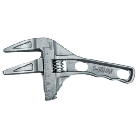 Rolson Extra Wide Jaw Stubby Adjustable Wrench