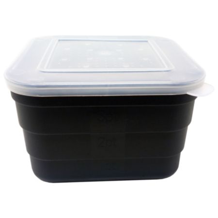 Fladen Square Plastic Baitbox - Black (3.5 Pint)