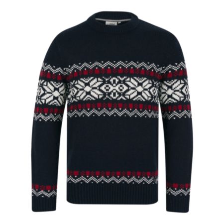 Tokyo Laundry Raja Mens Winter Jumper - Black/Natural