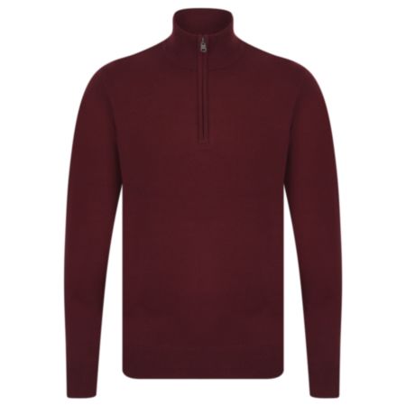 Kensington Eastside Redwood Mens Zip Neck Jumper - Assorted