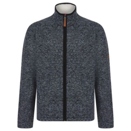 Northern Expo Priestley Mens Bonded Fleece Jacket - Charcoal/Blue