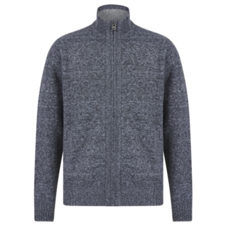 Kensington Eastside Retreat Mens Bond Fleece Jacket - Charcoal/Blue