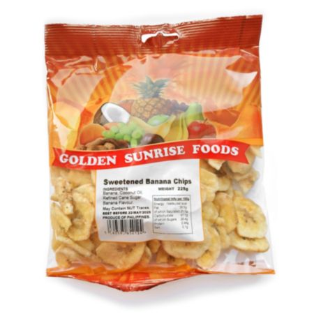 Golden Sunrise Banana Chips (225g)