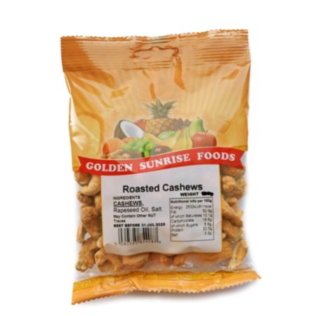 Golden Sunrise Roasted Cashews (80g)