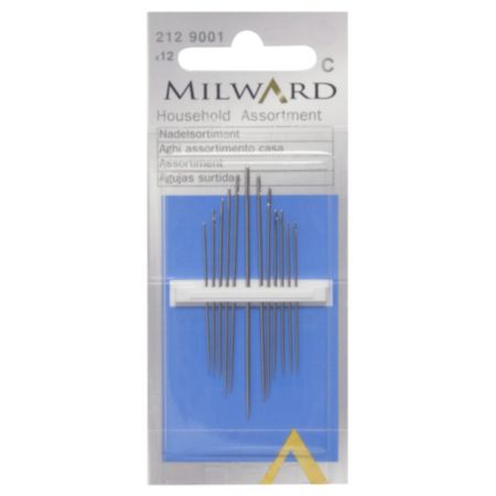 Milward Hand Sewing Needles - Household Assortment (12 Pieces)