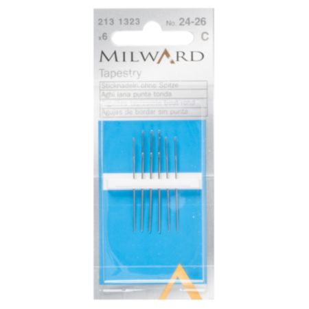Milward Hand Sewing Tapestry Needles -No. 24-26 (6 Pieces)