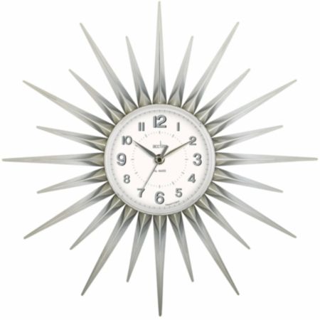Acctim Stella 43cm Retro Clock - Chrome