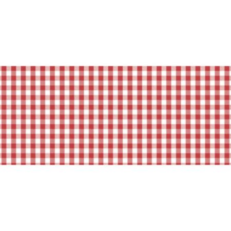 Lambroflax 54" Fabric - Large Gingham Red