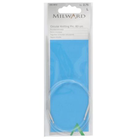 Milward Circular Fixed Knitting Pins - 80cm x 2.75mm