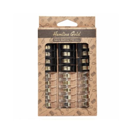 Hemline Gold Quilters Clips (Small) - 30 Pieces