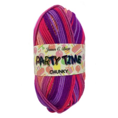 James C Brett | Party Time Chunky Yarn - Pink Lilac (100g)