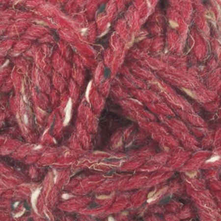 James C Brett | Rustic Mega Chunky Yarn - Red/Natural Fleck