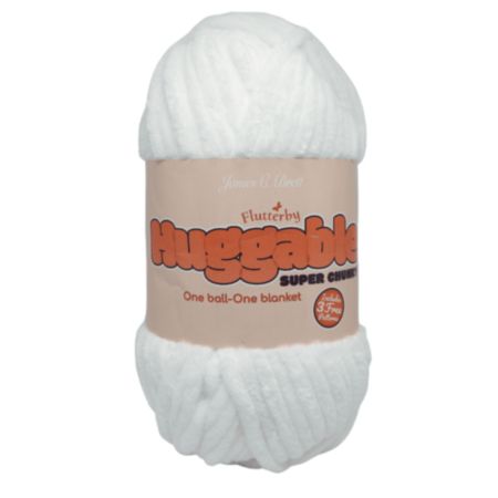 James C Brett | Huggable Super Chunky Yarn - White (250g)