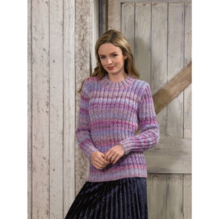 James C Brett | JB584 Ladies Jumper Marble Chunky Pattern