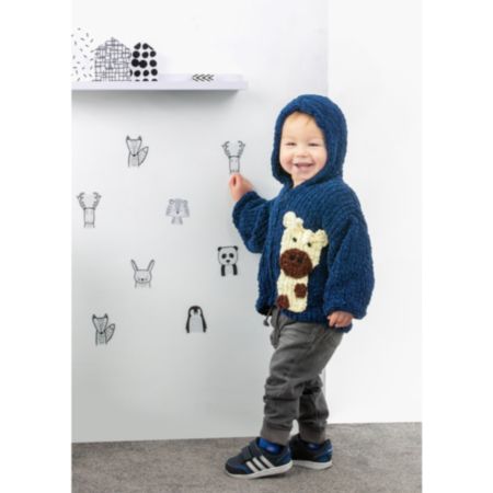James C Brett | JB833 Childrens Hoodie Flutterby Chunky Knit Pattern