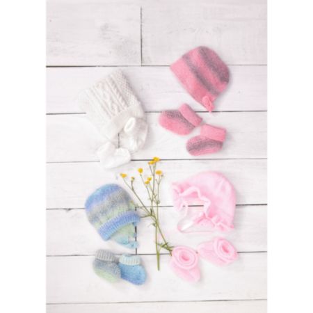 James C Brett | JB688 Baby Hats & Booties Double Knit Pattern