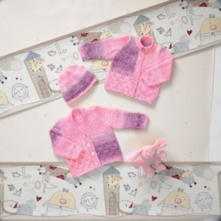 James C Brett | JB009 Baby Cardigans & Hat Double Knit Pattern